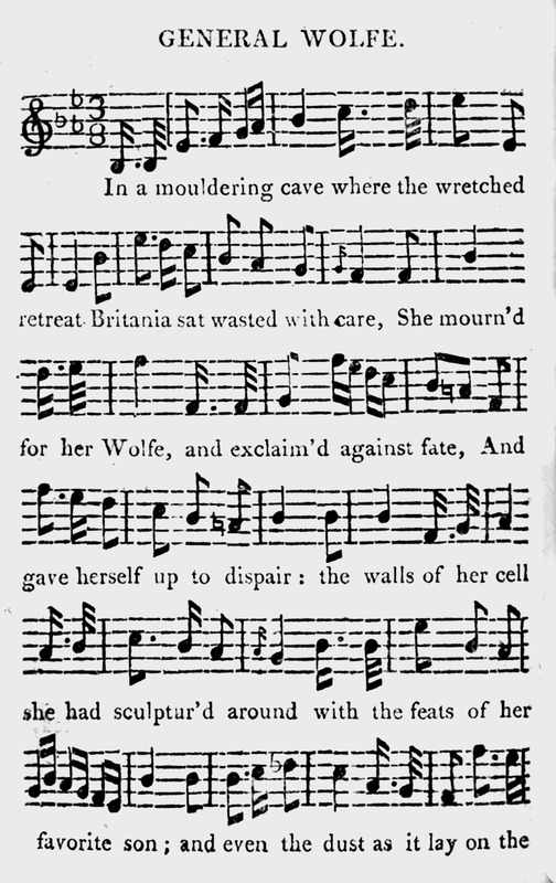 Sheet Music for "General Wolfe"